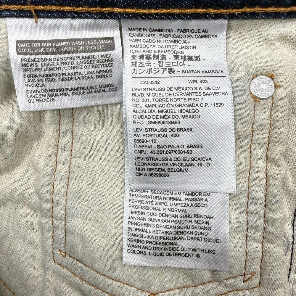 Levi's 569 Jean Loose Shorts Men's Size 38 Blue Denim Bermuda 90s Y2K